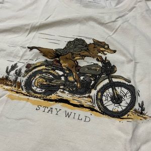 Lucky Motorcycle Wolf Tee